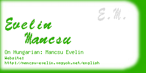 evelin mancsu business card